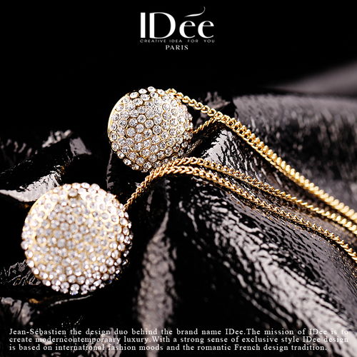 法式闪耀，时尚点睛——Idée艺术饰品满钻多层项链